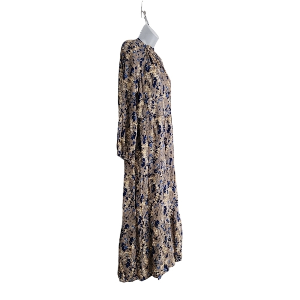 A New Day Tiered Floral High-Neck Lightweight Maxi Dress OVERSIZED Size Small. - Picture 3 of 11